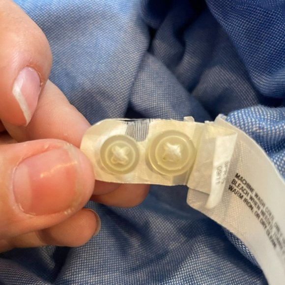 !!3 for $20!! Gap blue long sleeve button down - Picture 5 of 5